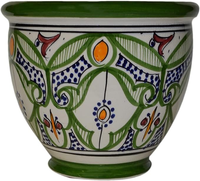 Moroccan ceramic planter
