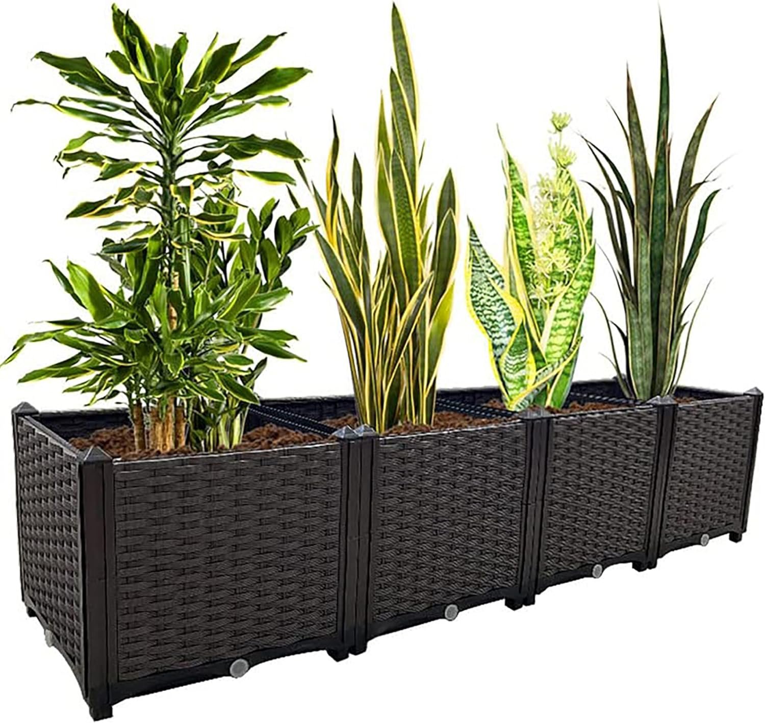 plastic raised beds planters